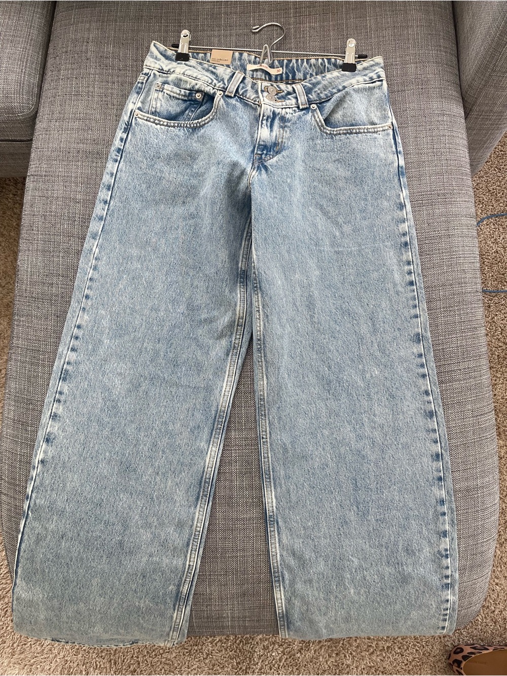 Light Wash Wide Leg Jeans